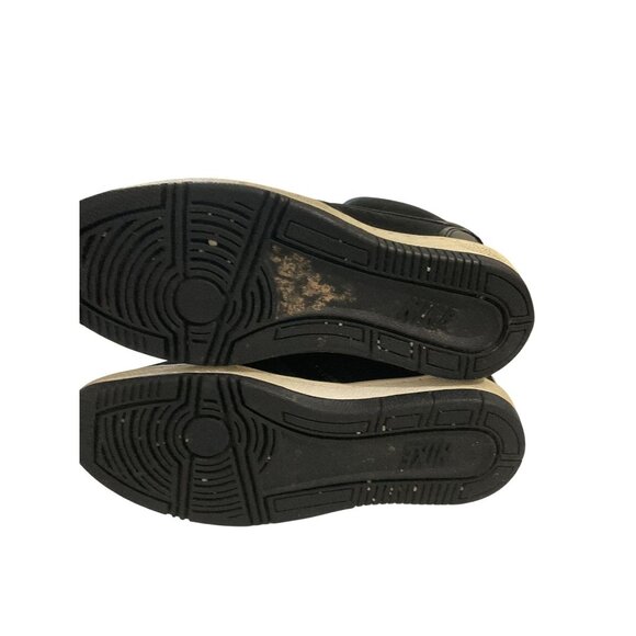 Nike Force Women's size 7.5  Black  Canvas  Leather hidden heel wedge Sneakers - Picture 6 of 7